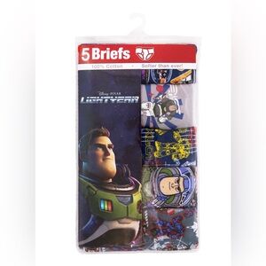 New Boys Disney Buzz Lightyear Underwear 100% Cotton Briefs Size 4